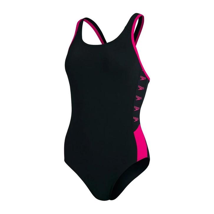 Nieuw Speedo W Boom Logo Splice Muscleback Badpak Black Pink, Kleding | Dames, Badmode en Zwemkleding, Nieuw, Badpak, Zwart, Ophalen of Verzenden