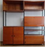 Vintage wandsysteem 60/70', Huis en Inrichting, Kasten | Wandmeubels, Ophalen of Verzenden, Zo goed als nieuw, Minder dan 150 cm