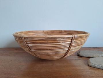 	Potlood riet rotan bamboe kom gabrielle crespi stijl  beschikbaar voor biedingen