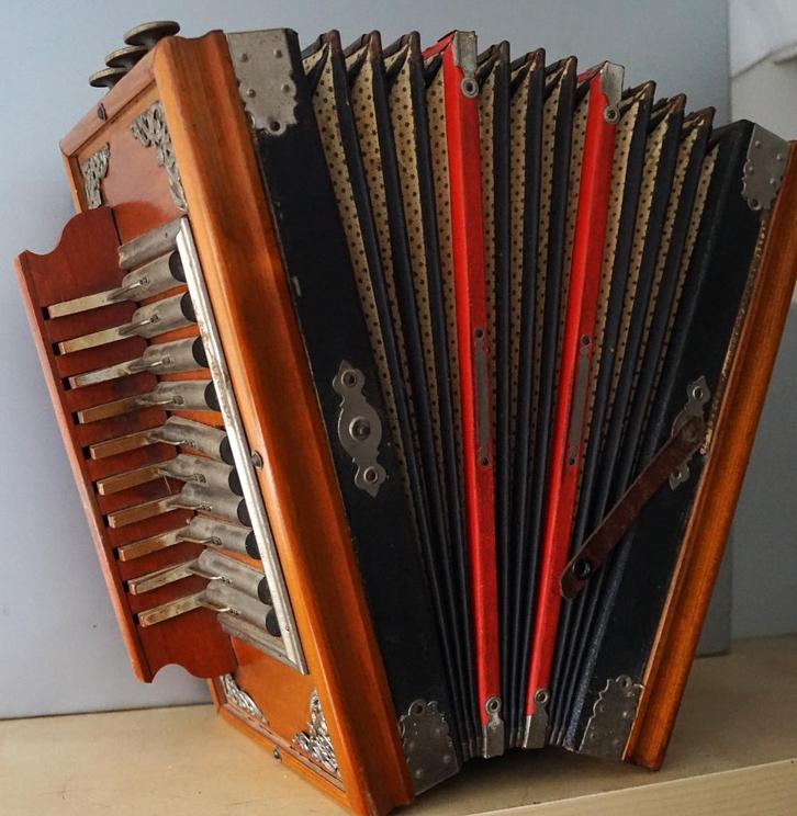 Harmonica Melodeon (lepelbasser), Muziek en Instrumenten, Accordeons, Gebruikt, Knopaccordeon, Overige formaten, Overige merken