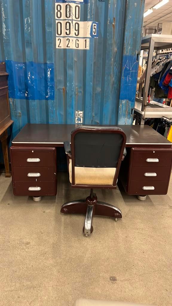 ODA bureau vintage met passende stoel, Huis en Inrichting, Bureaus, Bureau, Ophalen of Verzenden