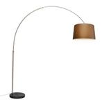 Booglamp met marmeren voet, Huis en Inrichting, Ophalen, Gebruikt, Metaal, 200 cm of meer