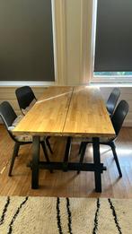 Tafel Kogsta (Ikea) te koop (160cm), Huis en Inrichting, Complete eetkamers, Ophalen, Gebruikt, 4 tot 6 stoelen