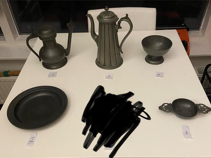 Antiek Tinnen Collectie - 19e/20e Eeuw, Antiek en Kunst, Antiek | Tin, Ophalen of Verzenden