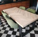 Mooi Visgraat Eettafel 190 cm bij 90 cm.

Als Nieuw, Ophalen, 50 tot 100 cm, Zo goed als nieuw, 150 tot 200 cm