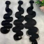 Zwarte Krullen Mensenhaar Weave Extensions Extensies Wave, Verzenden, Nieuw, Pruik of Haarverlenging
