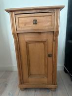 Oud grenen kastje met lade en deur, Ophalen, Minder dan 50 cm, Gebruikt, Oud grenen,  landelijk, brocant
