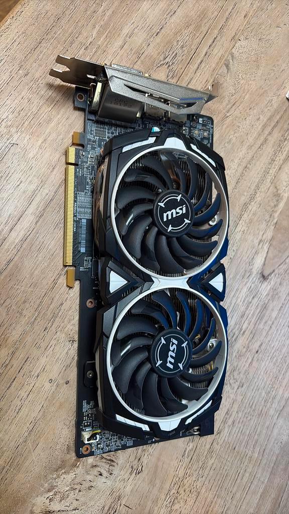 Radeon RX580 Armor 8G Videokaart, Computers en Software, Videokaarten, Zo goed als nieuw, Overige chipsets, Overige typen, Overige soorten