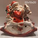 Kerstman Kandelaar op Schommelpaard, Diversen, Kerst, Ophalen of Verzenden, Gebruikt