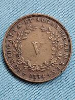 Portugal 5 Reis 1874 Luis I, Verzenden, Overige landen, Losse munt