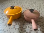 Gietijzeren Franse pannetjes: Creuset en Cousances, Koekenpan of Braadpan, Gebruikt, Ophalen of Verzenden, Gietijzer