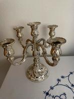 Verzilverde kandelaar €7,50, Antiek en Kunst, Ophalen of Verzenden, Zilver