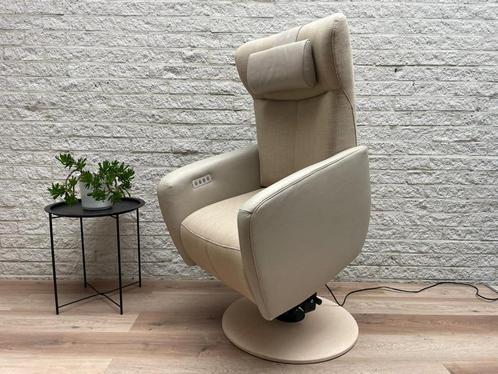 Prominent Sorisso sta op stoel relaxfauteuil draaibaar M/L, Huis en Inrichting, Fauteuils, Zo goed als nieuw, Leer, Stof, 50 tot 75 cm