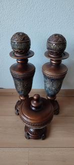 Decoratie staanders en pot, Ophalen, Gebruikt