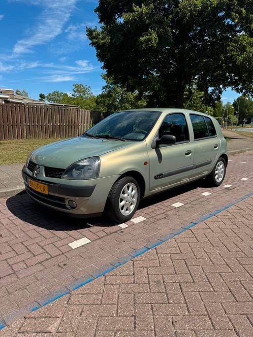 Renault Clio 1.4 16V, Auto's, Renault, Bedrijf, Clio, Benzine, D, Hatchback, Automaat, Origineel Nederlands, Groen, Grijs, Stof