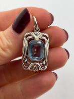 A371 Prachtige zilveren hanger art deco, Sieraden, Tassen en Uiterlijk, Antieke sieraden, Ophalen of Verzenden, Zilver, Hanger