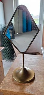 Spiegel op poot koperkleur staand, Minder dan 50 cm, Ophalen of Verzenden, Zo goed als nieuw, 150 tot 200 cm