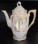Antieke iriserende porseleinen theepot, Ophalen of Verzenden