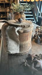 Oude houten bak met deksel uit china, Ophalen of Verzenden