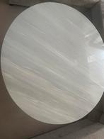 Marmeren Salontafel Rond 100cm Grijs, Huis en Inrichting, Tafels | Salontafels, Overige materialen, 100 tot 150 cm, Rond, Ophalen of Verzenden