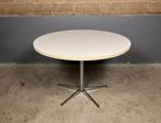 Vintage Eettafel Rond Chroom Ster Poot, Ophalen, Gebruikt, Rond, Vintage Eames Castelli Hansen Knoll Gispen Spectrum