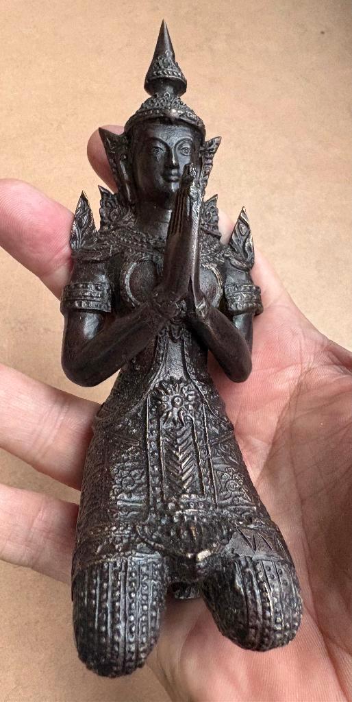 Bronzen tempelwachter, Thailand, Antiek en Kunst, Kunst | Niet-Westerse kunst, Ophalen of Verzenden