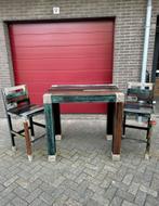 Bartafel + krukken Wolf-Möbel zgan, Huis en Inrichting, Tafels | Eettafels, Ophalen, 100 tot 150 cm, 50 tot 100 cm, Zo goed als nieuw