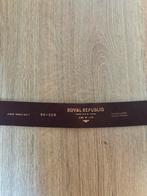 Riem Royal Republiq bruin echt leer 90 cm (Nimes belt), Bruin, Echt leder, Minder dan 95 cm, Ophalen of Verzenden