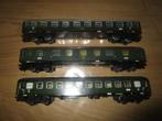 Marklin 3 d-rijtuigen (groen)., Wisselstroom, Gebruikt, Wagon, Ophalen of Verzenden