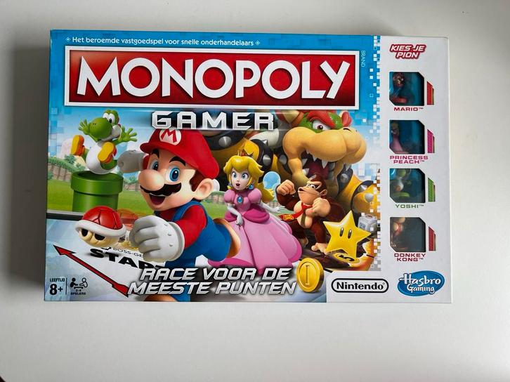 Monopoly Gamer Mario - Nederlandse Versie, Hobby en Vrije tijd, Gezelschapsspellen | Bordspellen, Zo goed als nieuw, Drie of vier spelers