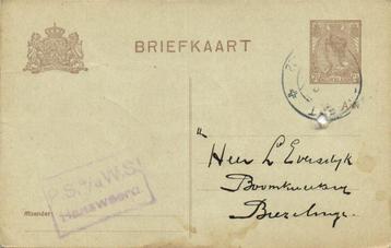 P.S. a/d W.S., Hansweerd - 06.1922 - briefkaart beschikbaar voor biedingen