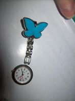 Horloge Hang Model Zilvertint Fraaie Vlinder Clip sluiting, Verzenden, Nieuw