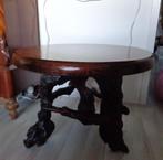Rond eikenhouten tafeltje, Huis en Inrichting, Tafels | Salontafels, Ophalen, 50 tot 100 cm, Rond, 50 tot 100 cm