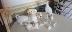 11 x beeldjes diverse HONDEN / HONDJES vintage WIT, Ophalen of Verzenden, Zo goed als nieuw, Dier