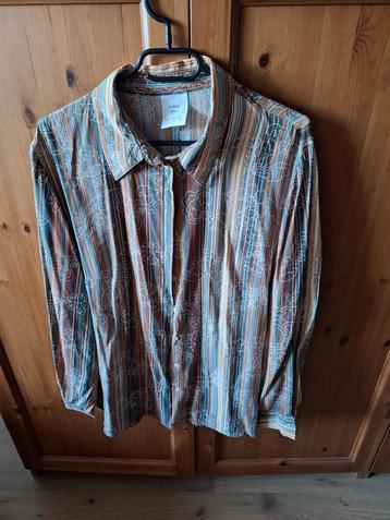 Mooie blouse streepjes met bloemen 46 vintage beschikbaar voor biedingen