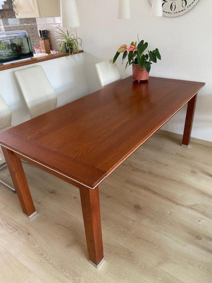 tafel, computerkast en dressoir met spiegel, Huis en Inrichting, Tafels | Eettafels, Gebruikt, 50 tot 100 cm, 150 tot 200 cm, Vijf personen of meer