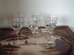 6 prachtige puntgave antiek wijn glazen, Antiek en Kunst, Antiek | Glas en Kristal, Ophalen of Verzenden