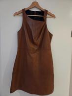 Mooi echt leren dames jurkje - kleur Cognac - Mt: M (38/40), Kleding | Dames, Jurken, Maat 38/40 (M), Bruin, Ophalen of Verzenden