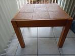 Eiken tafeltje 65x65x50 (br, l, h), Huis en Inrichting, Tafels | Bijzettafels, Minder dan 55 cm, Gebruikt, Vierkant, Hout
