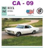Ca9 Autokaart Buick Riviera ( 1963 - 1965 ), Ophalen of Verzenden, Zo goed als nieuw