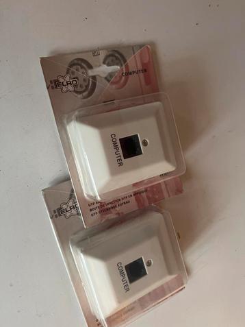 Ethernet Aansluitbox / Wandcontactdoos 2x beschikbaar voor biedingen