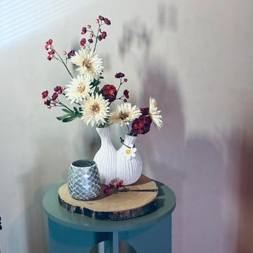 Nieuw! Tafel decoratie set / zijden bloemen beschikbaar voor biedingen