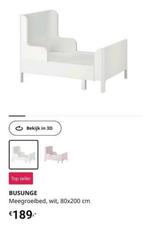2 sets IKEA Busunge meegroeibed + matras + kledingkast, Kinderen en Baby's, Kinderkamer | Bedden, Matras, Zo goed als nieuw, 85 tot 100 cm