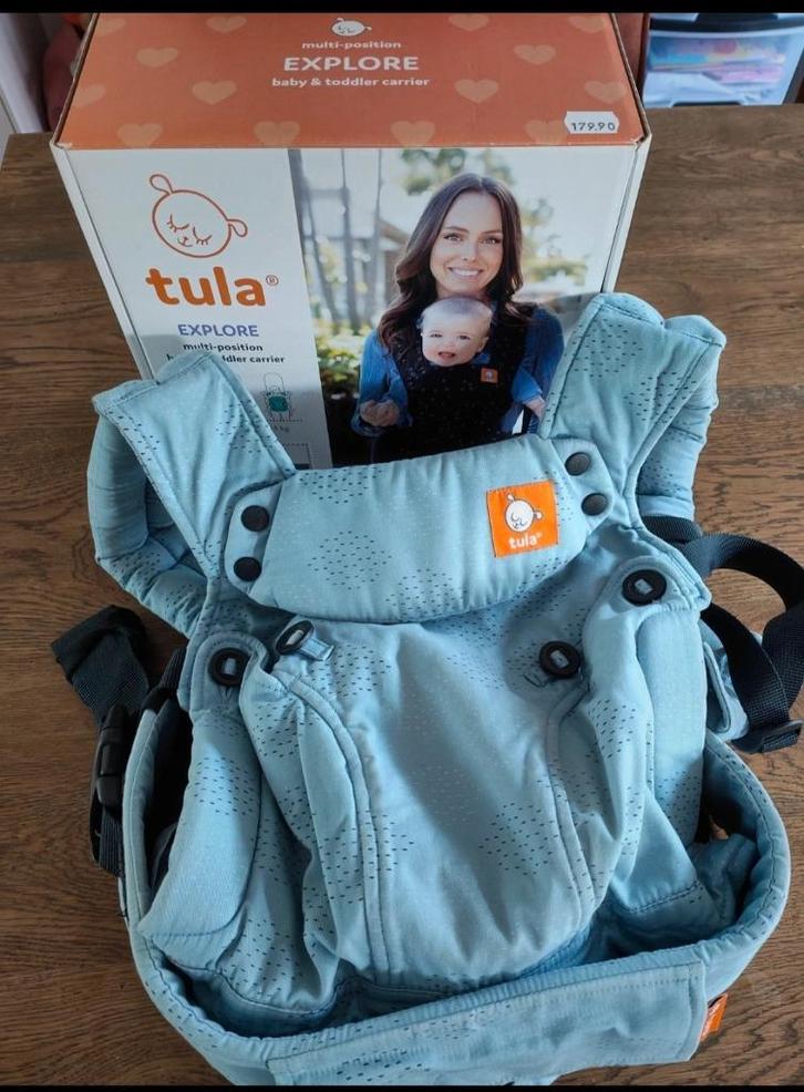 Draagzak tula explore, Kinderen en Baby's, Babydragers en Draagdoeken, Zo goed als nieuw, Draagzak, Buik of Rug, Overige merken