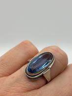 A126 Prachtige zilveren ring art deco maat 16,75, Sieraden, Tassen en Uiterlijk, Antieke sieraden, Ophalen of Verzenden, Zilver