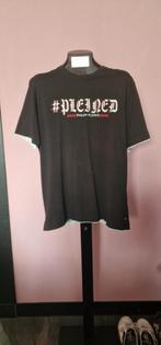 Philipp Plein T-shirt met rekening, Kleding | Heren, T-shirts, Maat 52/54 (L), Zwart, Ophalen of Verzenden, Zo goed als nieuw