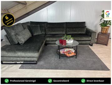 GRATIS LEVERING Velvet Hoekbank 315x250 SHOWROOMMODEL beschikbaar voor biedingen