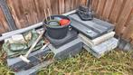Tegels, opsluitbanden en stapelblokken tuin!, Ophalen, Zo goed als nieuw, Beton