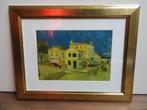 Prent - Van Gogh - Het gele huis, Minder dan 50 cm, Gebruikt, Overige typen, Ophalen of Verzenden