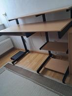 Computermeubel met Bureaustoel, Ophalen, Gebruikt, Eikenhout, 40 tot 80 cm